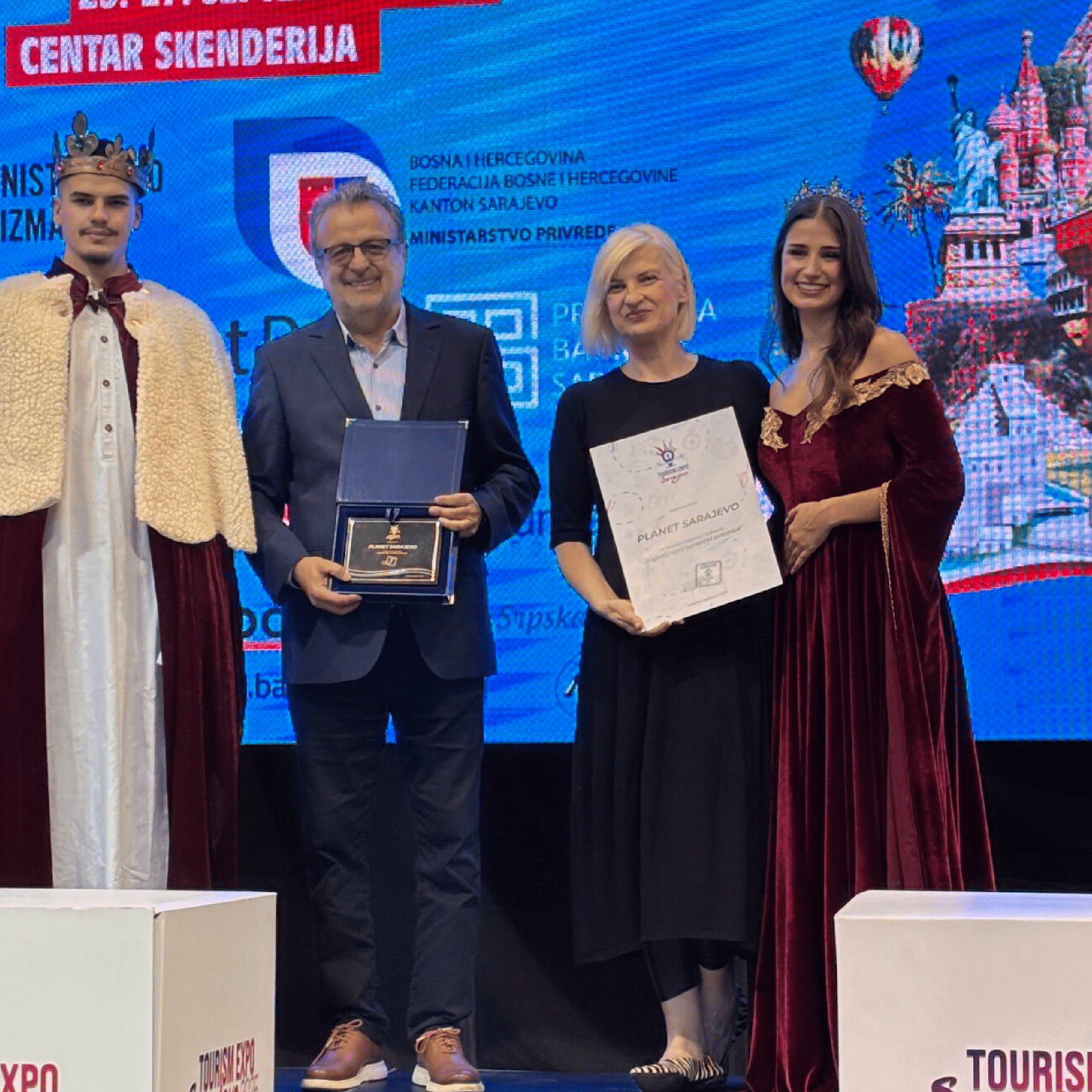 Planet Sarajevo winning Best new tourist attraction in Sarajevo award